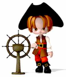 a young pirate navigator
