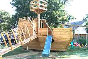 How to Build a Pirate Ship Playhouse - Wooden Pirate Ship Playhouse Plans