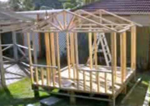 a very high quality wooden playhouse kit